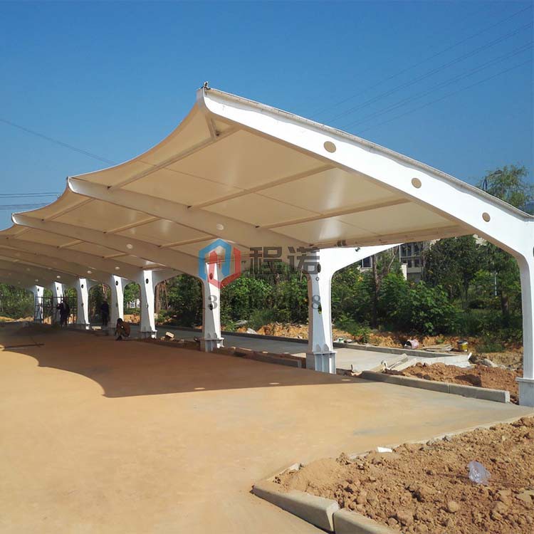 程诺膜结构车棚广东惠州定制小汽车棚