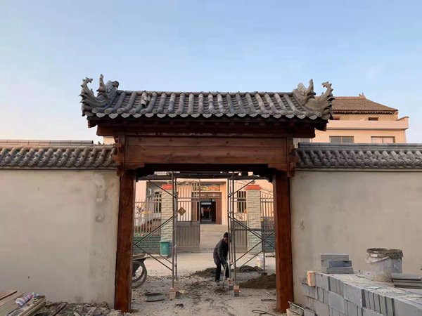 富县仿古门头制作选陕西永诚古建一站式定制施工快造价低