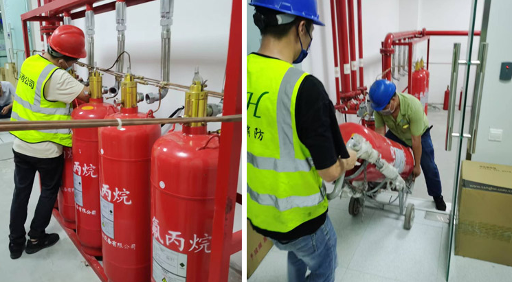 深圳市二氧化碳钢瓶年检充装IG541气瓶检测充装