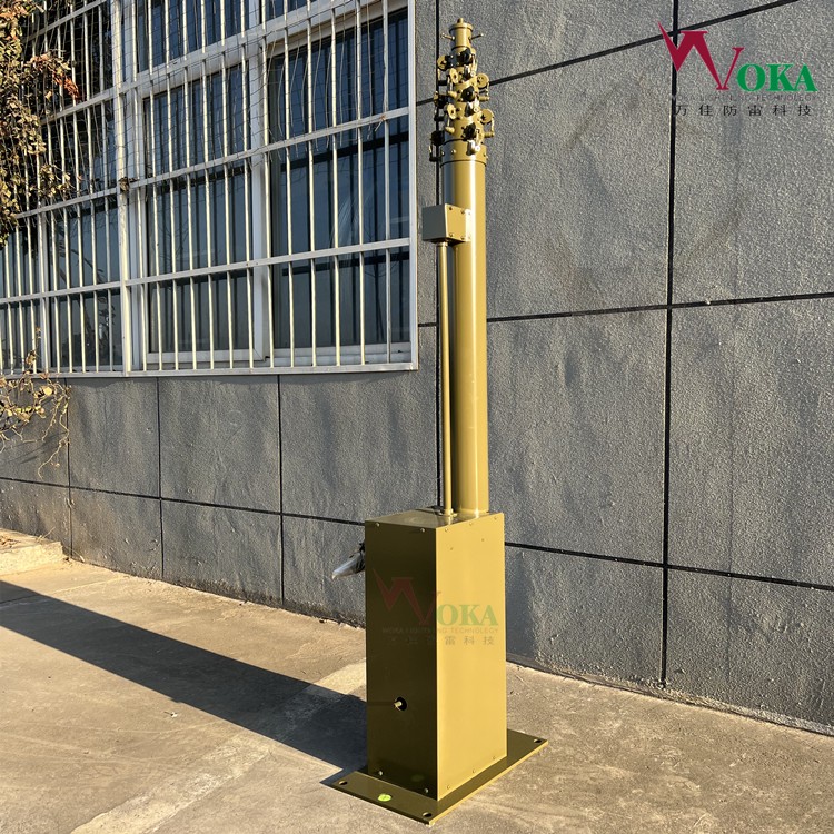 高速往复伸缩装置 13米多节电动升降杆 6米铝合金折叠杆