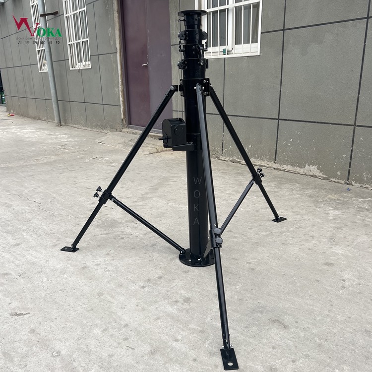 22米手动电动一体升降杆，10米绞盘式升降桅杆，电动水平伸缩杆