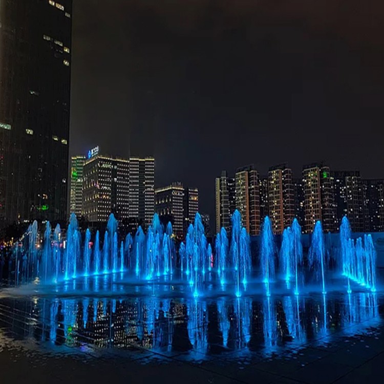 文山广场矩阵跑泉,水景喷泉安装厂家