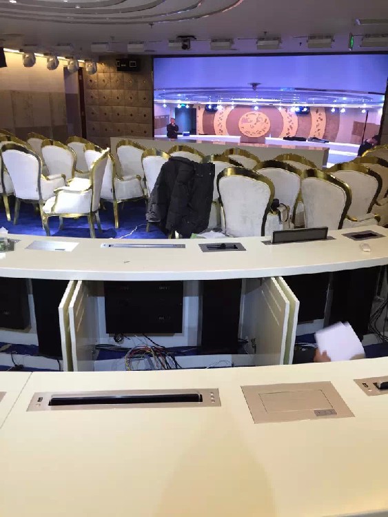 十六人位会议桌|烤漆会议桌|智能BEAO品牌无纸化升降会议桌