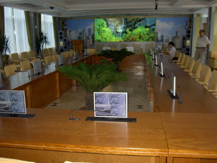 二十人位会议桌|烤漆会议桌|智能BEAO品牌无纸化升降会议桌