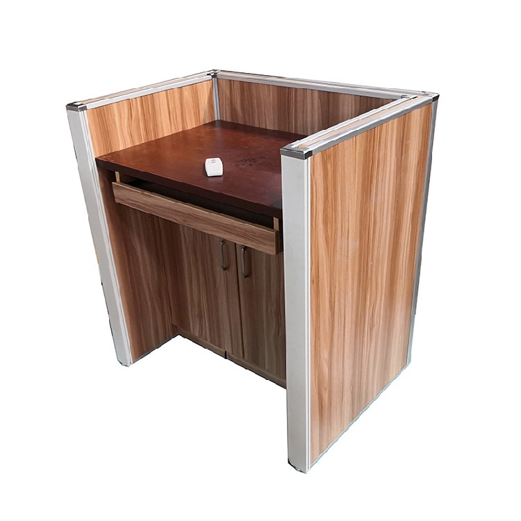 自动博奥教学升降屏风安装三人位机考卡座