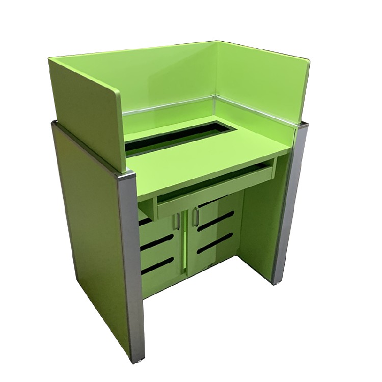 智能博奥牌升降屏风图片山字形机考卡座