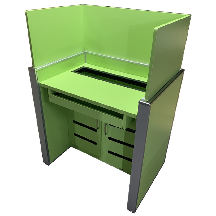 智能BEAO品牌升降屏风图片语音室机考卡座