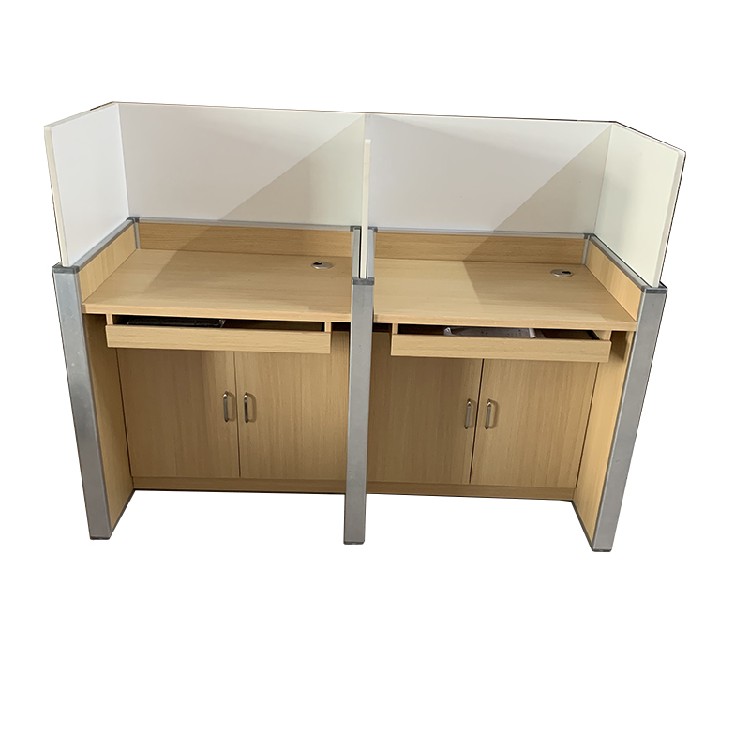 升降式屏风|自动BOAO品牌机考卡座视频