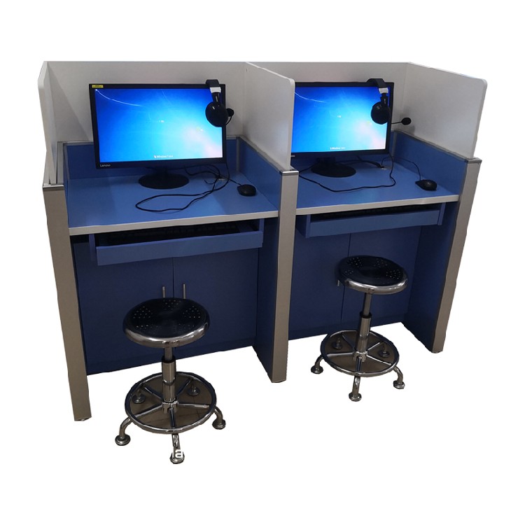 自动BEAO品牌升降屏风安装一人位机考卡座