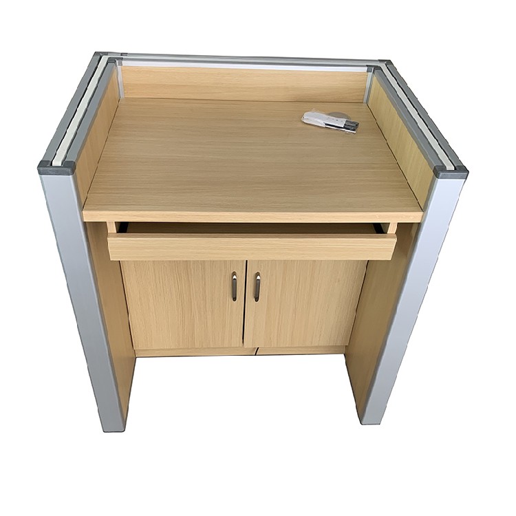 升降屏风学生桌|自动博奥教学机考卡座图片